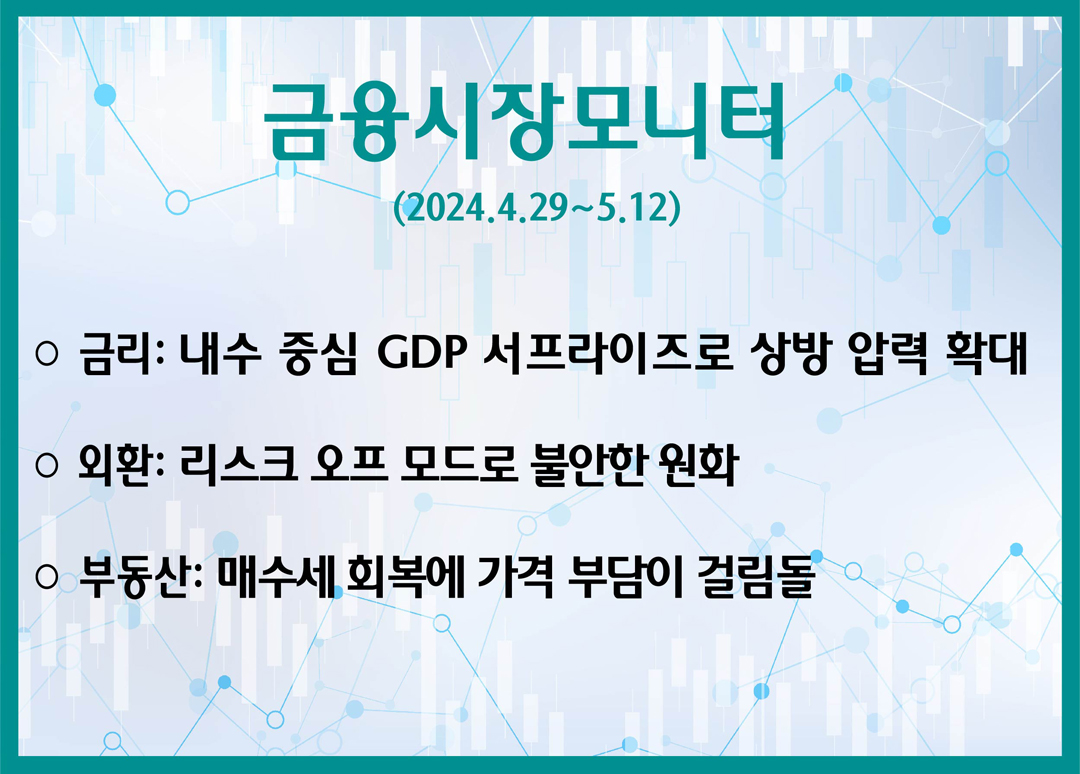 금리: 내수 중심 GDP서프라이즈로 상방 압력 확대