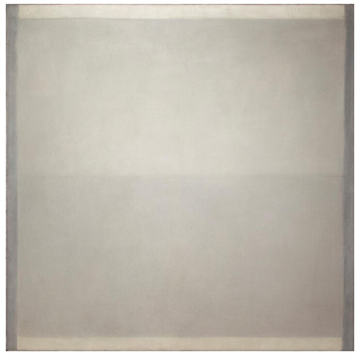 Agnes Martin_The River_Oil and graphite on canvas_1957