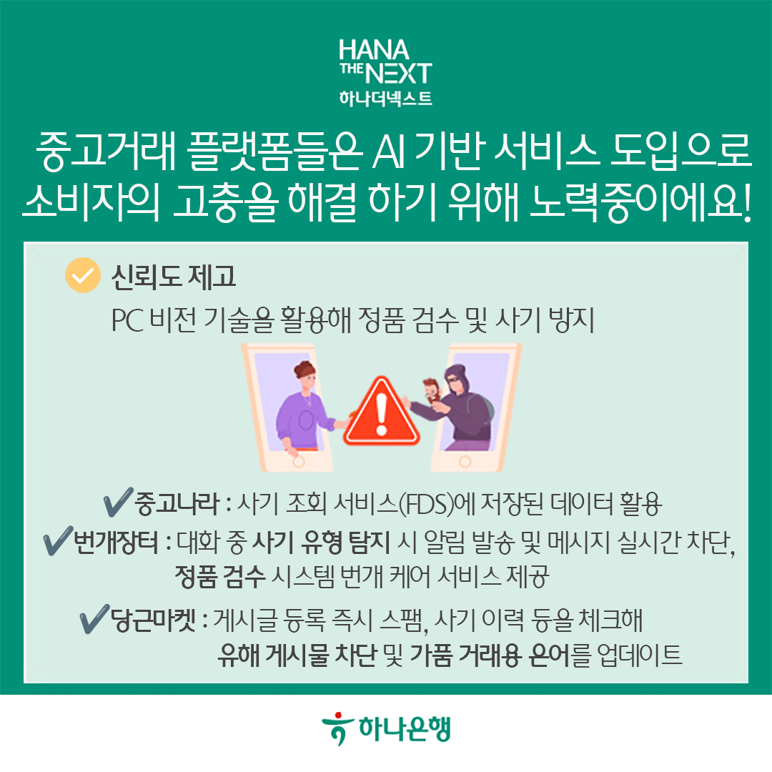 중고거래 플랫폼 AI 도입으로 소비자 고충 해결