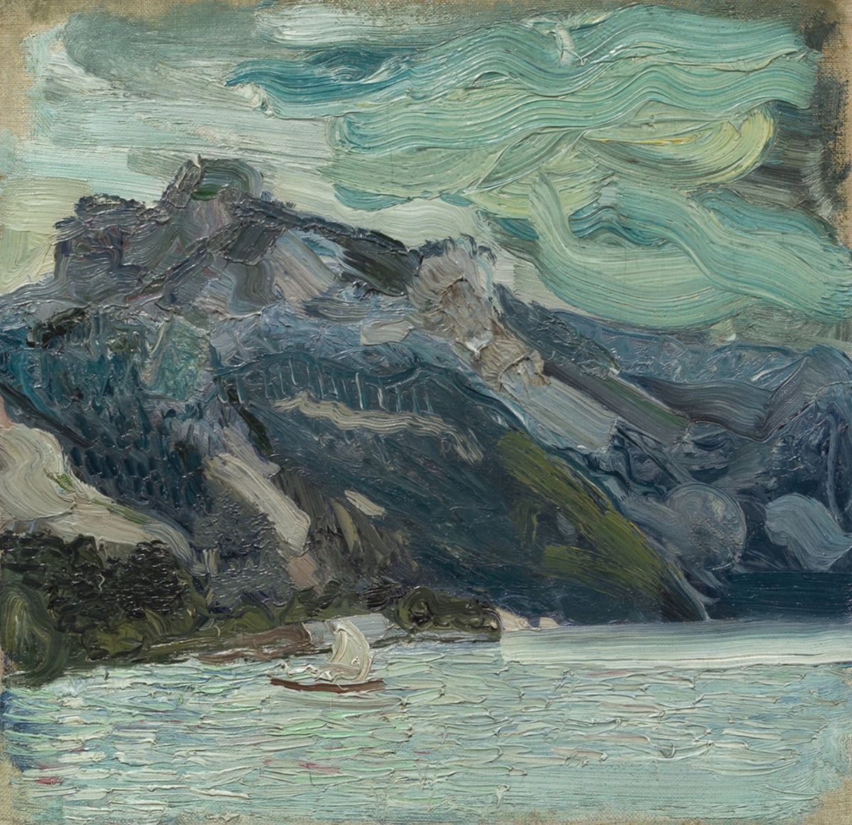 리하르트 게르스틀, 트라운 호수와 ‘잠자는 그리스 여인’ 산 풍경, 1907년 / ©Leopold Museum, Vienna