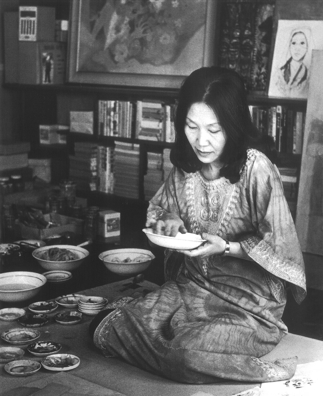 생전의 천경자 화백