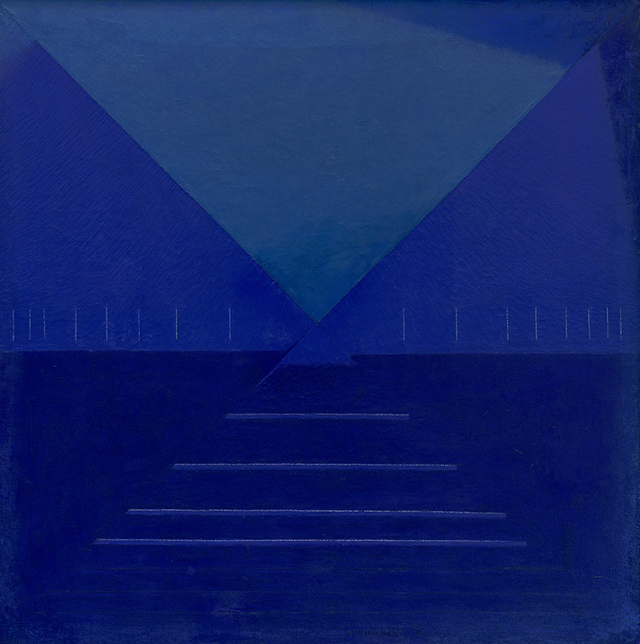 유영국, Work, 1967, 캔버스에 유채, 130×1305cm ⓒ유영국미술문화재단
