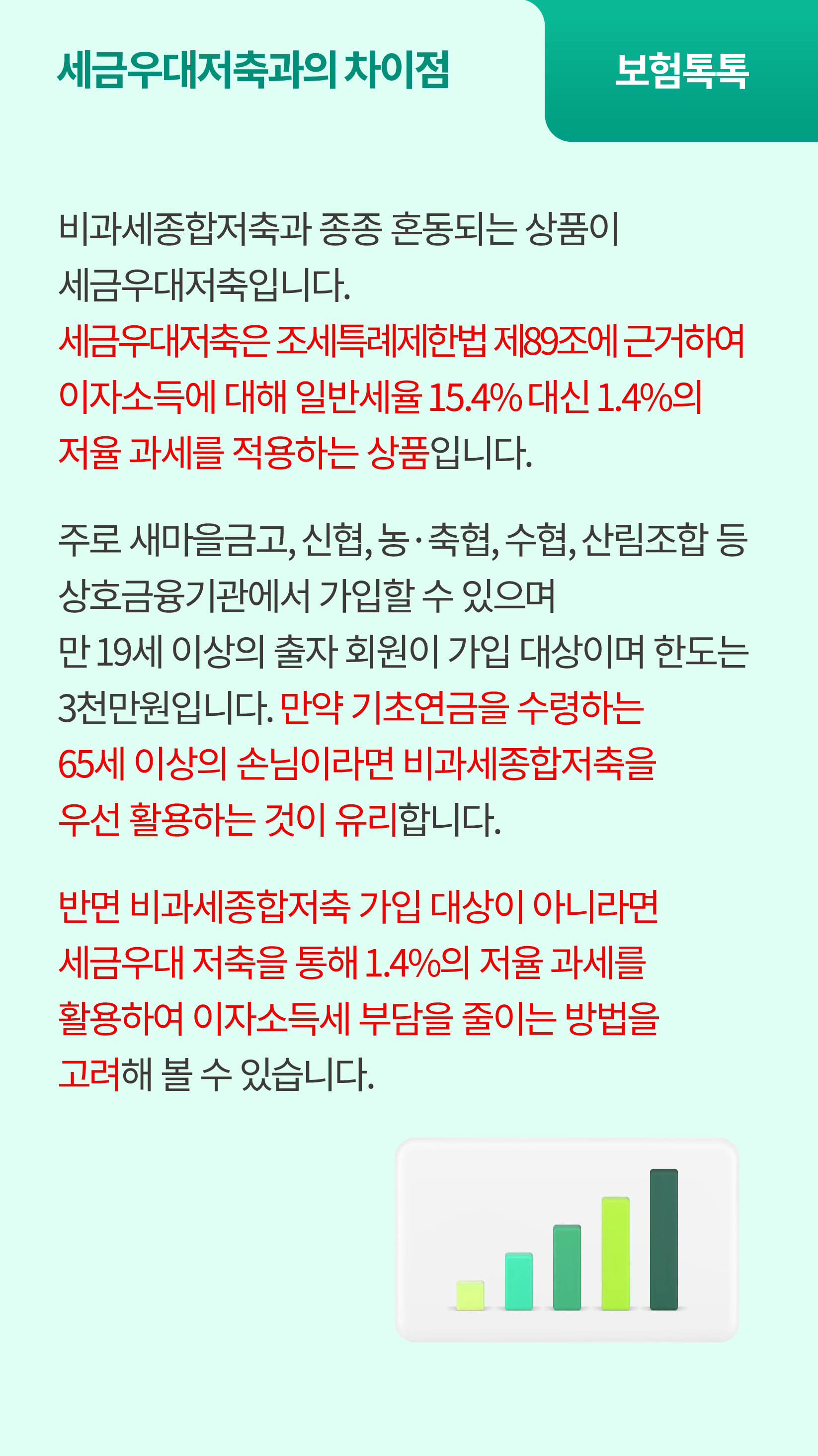 보험도 비과세종합저축이 가능한가요?